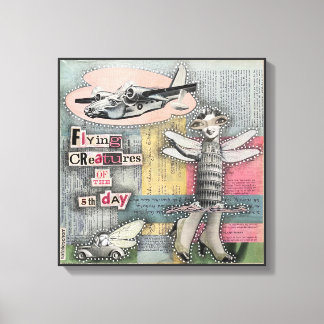 Flying Creatures of the 5th Day by Natalie Schorr Canvas Print