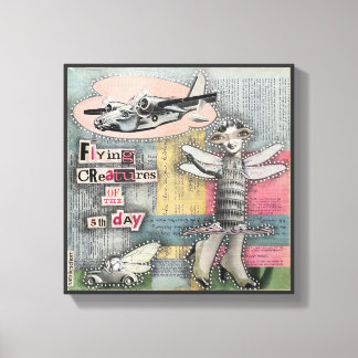 Flying Creatures of the 5th Day by Natalie Schorr Canvas Print