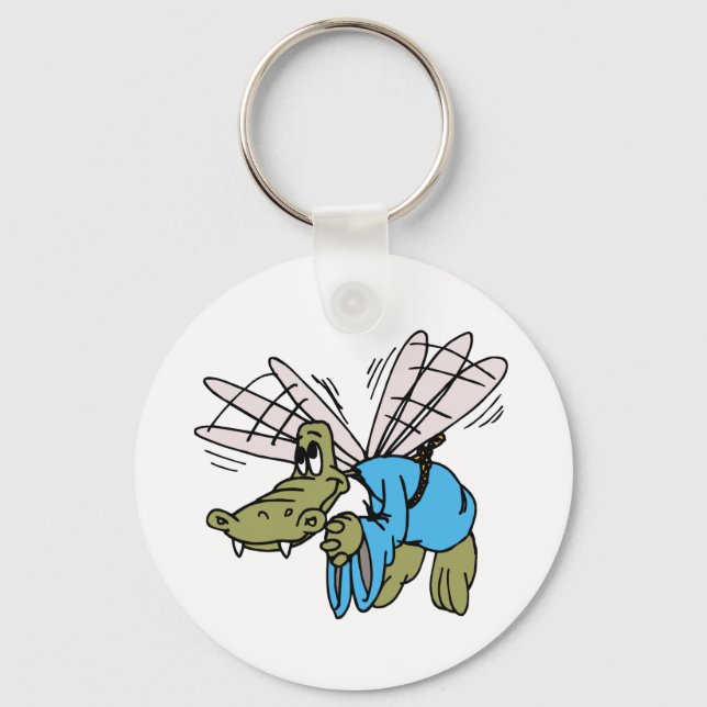 Flying Crocodile Key Ring (Front)