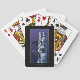 Flying Crow & Totem Pole Haida Pack Playing Cards
