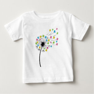 Flying cute bears dandelion flow baby T-Shirt