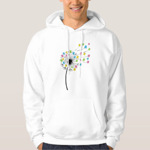 Flying cute bears dandelion flow hoodie