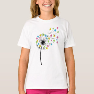 Flying cute bears dandelion flow T-Shirt