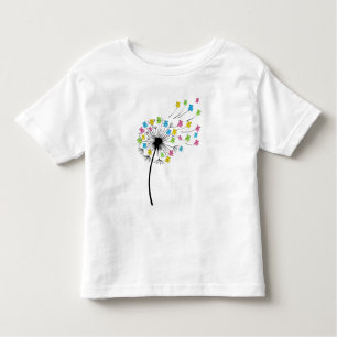 Flying cute bears dandelion flow toddler T-Shirt