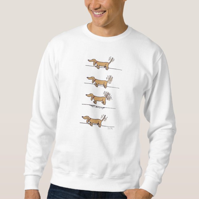 Flying Dachshund sweatshirt (Front)