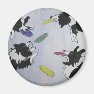Flying Disc Dogs Magnet