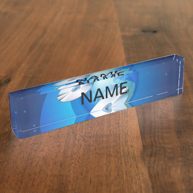 Flying Discs Nameplate (Side)