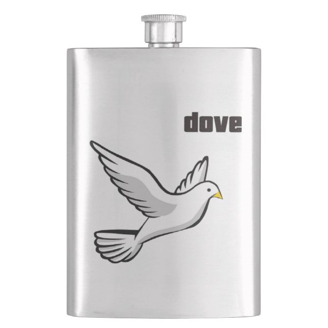 Flying dove hip flask (Front)