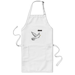 Flying dove long apron