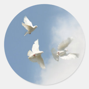 flying doves Sticker