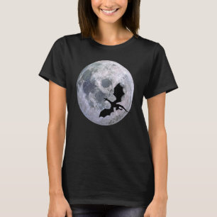 Flying Dragon by the Moon Symbol Of Power and Stre T-Shirt