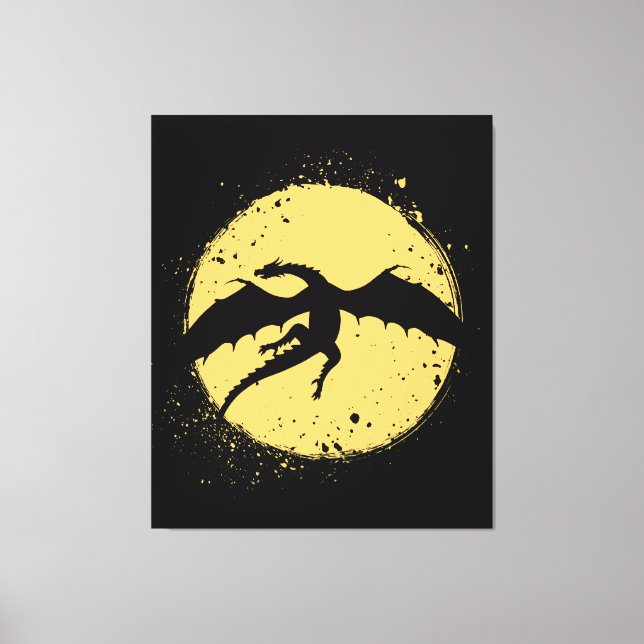 Flying Dragon Canvas Print (Front)