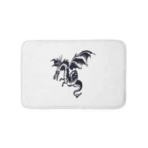 Flying Dragon Design Bath Mat