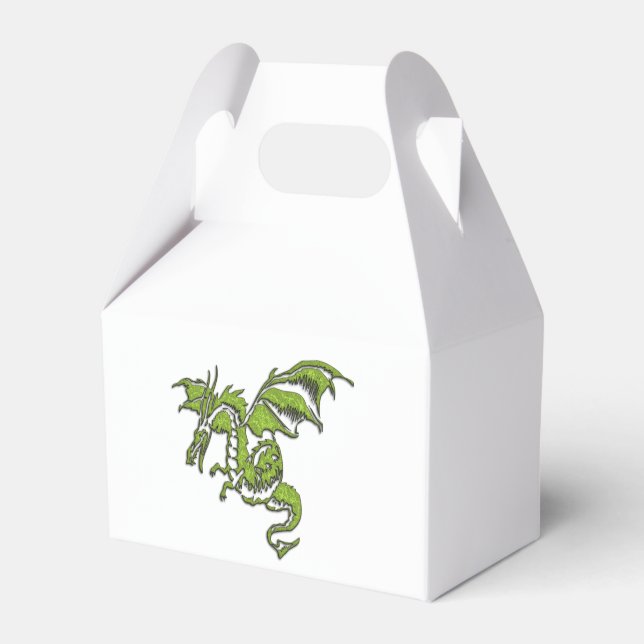 Flying Dragon Design Favour Box (Front Side)