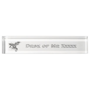 Flying Dragon Name Plate