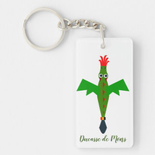 Flying dragon of Mons Key Ring