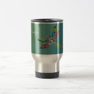 Flying Dragonfly Travel Mug