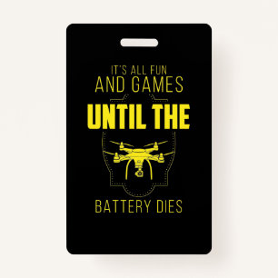 Flying Drone Is My Game ID Badge