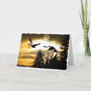 FLYING DUCKS Greeting Cards
