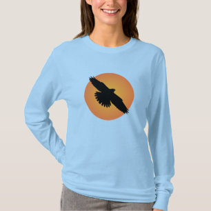 Flying eagle at front of the sun T-Shirt