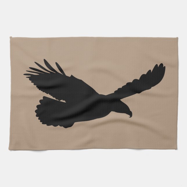 Flying Eagle Kitchen Towel - Choose Colour (Horizontal)