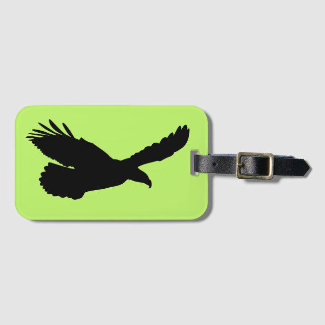 Flying Eagle Luggage Tag - Customisable (Front Horizontal)