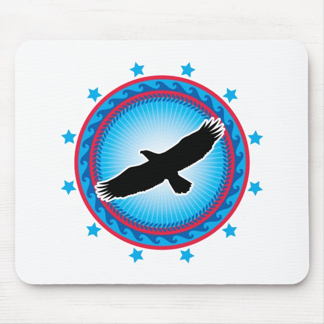 Flying Eagle Mouse Pad (Front)