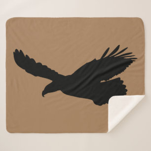 Flying Eagle Sherpa Blanket Choose Colour
