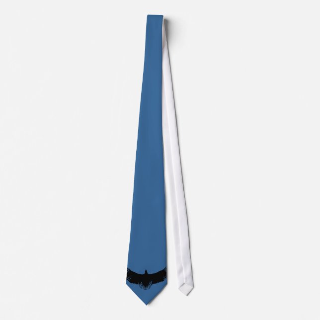 Flying Eagle Silhouette Neck Tie (Front)