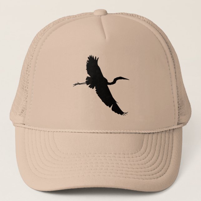 Flying Egret 1 Silhouette Hat (Front)