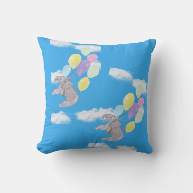 Flying Elephant  Cushion (Front)