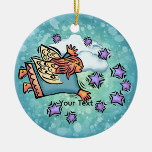 Flying Fairy  Ceramic Tree Decoration