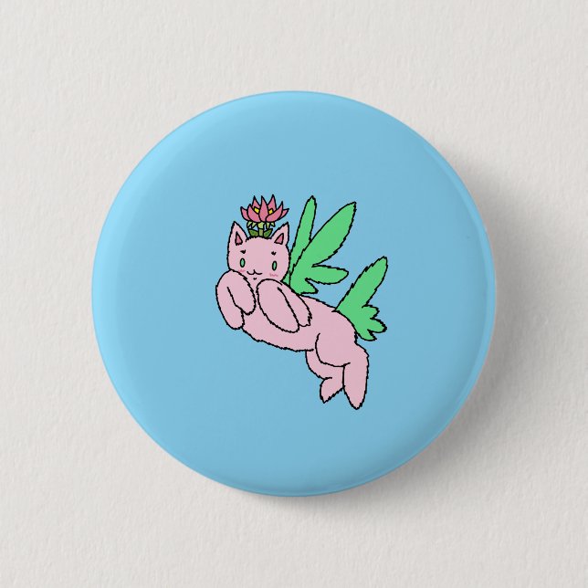Flying Fantasy Critter  6 Cm Round Badge (Front)
