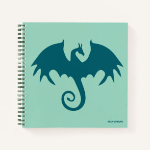 Flying Fantasy Dragon Personalised Custom Notebook