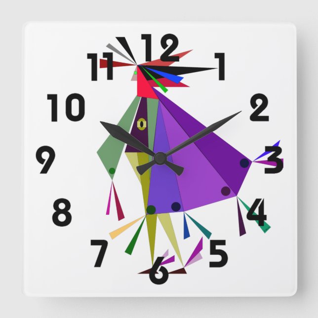 Flying Feet Wall Clock (Front)