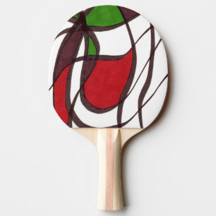"Flying Fish" Abstract Ping Pong Paddle
