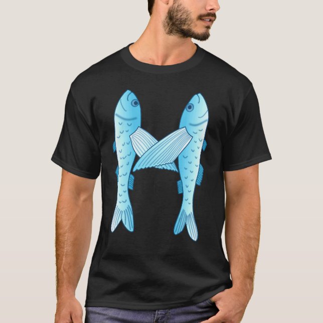 Flying Fish Art T-Shirt (Front)