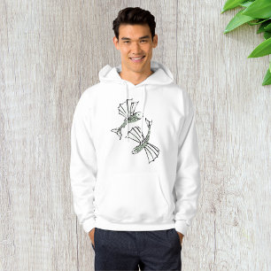 Flying Fish Hand Drawn Ocean Creature Hoodie