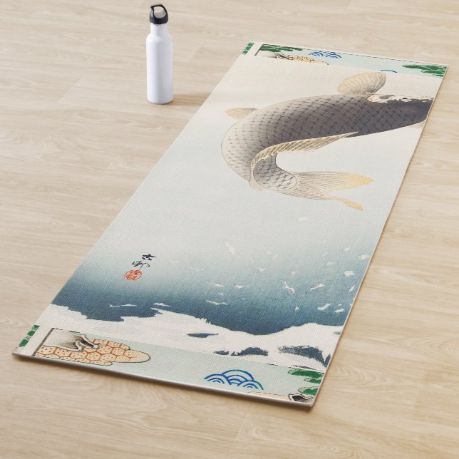 FLYING FISH  JAPANESE PRINT YOGA MAT (In Situ)