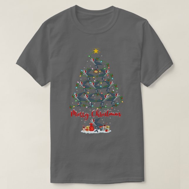 Flying Fish Lover Matching Santa Flying Fish Chris T-Shirt (Design Front)