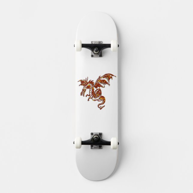Flying Flame Dragon Skateboard (Front)
