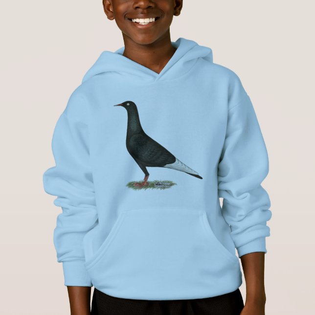 Flying Flight Black Pigeon (Front)