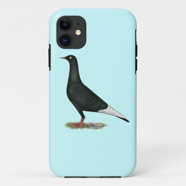 Flying Flight Black Pigeon Case-Mate iPhone Case (Back)