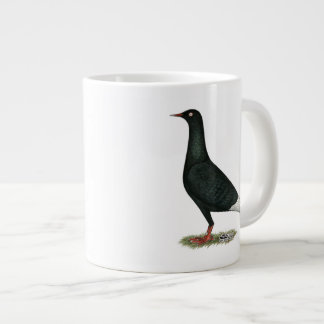 Flying Flight Black Pigeon Large Coffee Mug
