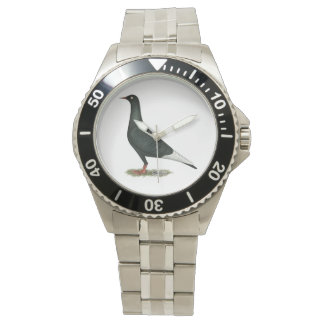 Flying Flight Black Pigeon Watch