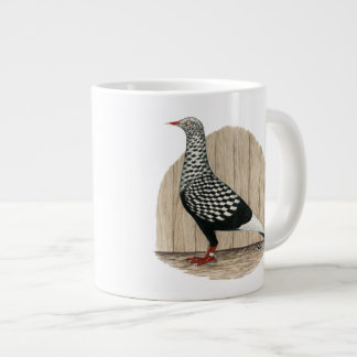 Flying Flight Black Teager Pigeon Large Coffee Mug