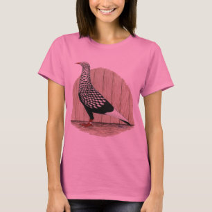Flying Flight Black Teager Pigeon T-Shirt