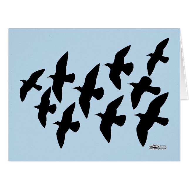 Flying Flight Pigeons (Front Horizontal)