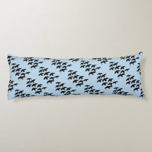 Flying Flight Pigeons Body Cushion
