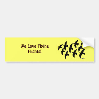 Flying Flight Pigeons Bumper Sticker